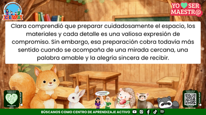 Historias para Maestros - Clara, la ardilla y la puerta del primer día Editable en PowerPoint