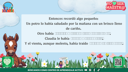 Historias para Maestros Taller Intensivo Maestros Enero 2026 - EL CABALLO QUE APRENDIÓ A MIRAR EL AMANECER (Editable en PowerPoint)