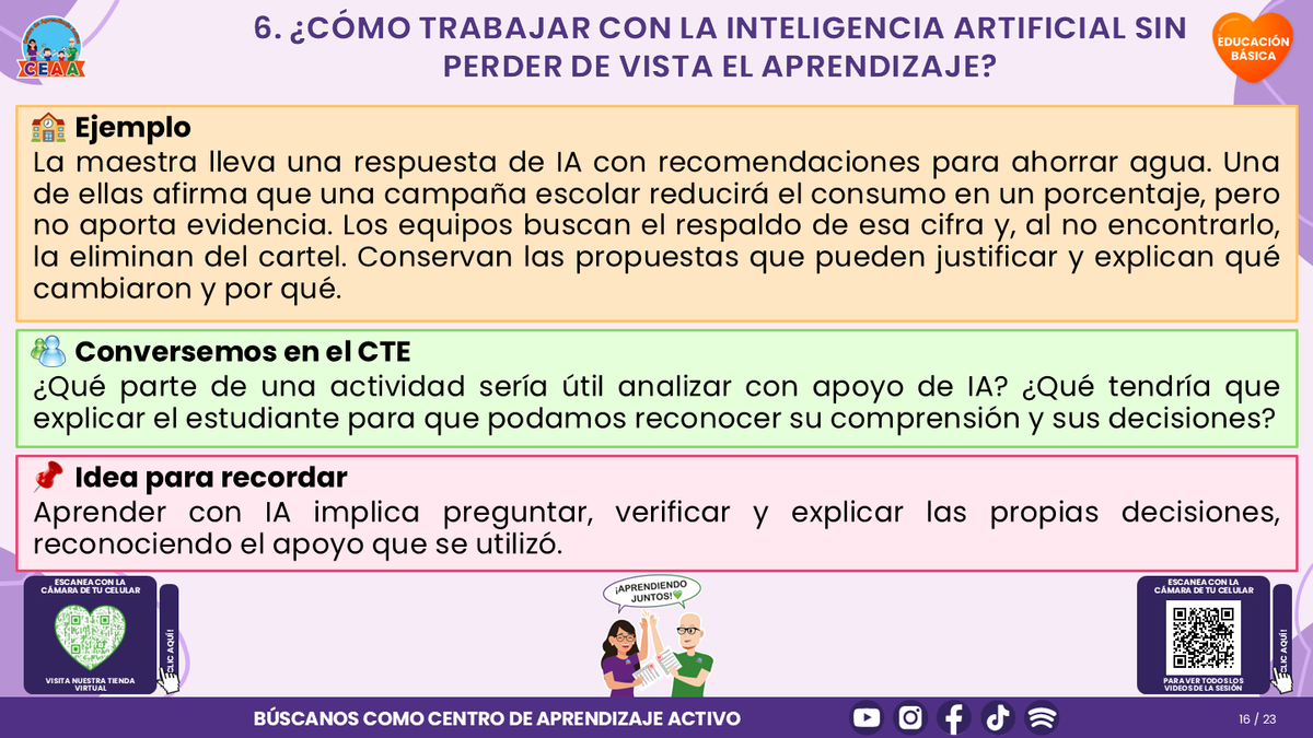 Resumen CTE del Tema 4 Educación Básica: PANTALLAS, REDES SOCIALES E INTELIGENCIA ARTIFICIAL ¿CÓMO ACOMPAÑAR UN USO CRÍTICO, SEGURO Y CON SENTIDO PARA APRENDER? editable en PowerPoint