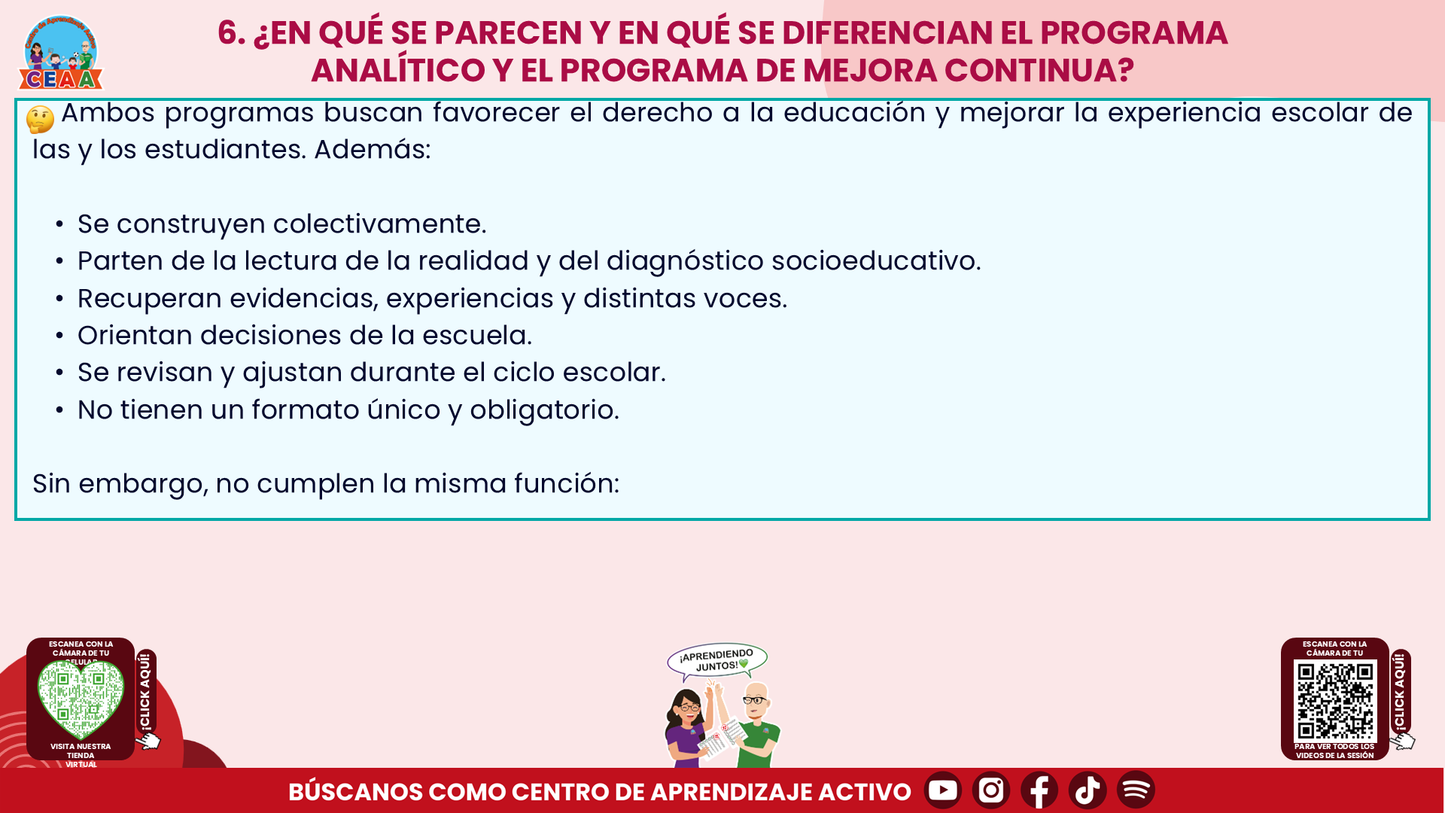 Resumen: CONSEJO CONSEJO TÉCNICO ESCOLAR FASE INTENSIVA CICLO ESCOLAR 2026-2027 - PROGRAMA ANALÍTICO Y PROGRAMA DE MEJORA CONTINUA - ¿EN QUÉ SE PARECEN Y EN QUÉ SON DIFERENTES? Editable en PowerPoint
