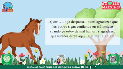 Historias para Maestros Taller Intensivo Maestros Enero 2026 - EL CABALLO QUE APRENDIÓ A MIRAR EL AMANECER (Editable en PowerPoint)
