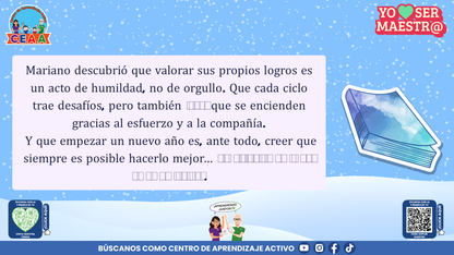 Historias para Maestros Taller Intensivo Maestros Enero 2026 - LOS PINGÜINOS Y EL CUADERNO DEL HIELO NUEVO (Editable en PowerPoint)
