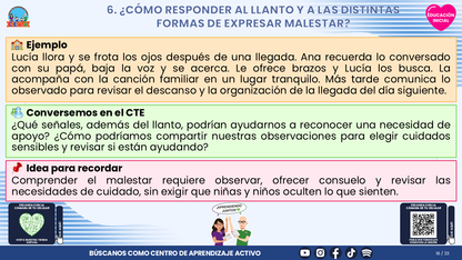 Resumen CTE del Tema 1 Educación Inicial: ADAPTACIÓN Y SEPARACIÓN ¿CÓMO ACOMPAÑAR A BEBÉS, NIÑAS, NIÑOS Y FAMILIAS CON CONFIANZA Y CUIDADO? editable en PowerPoint