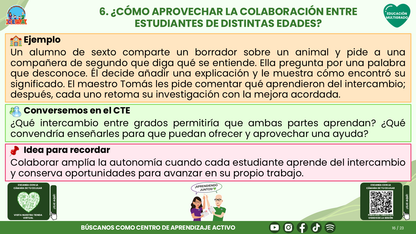 Resumen CTE del Tema 3 Educación Multigrado: AUTONOMÍA PARA APRENDER EN EL AULA ¿CÓMO ACOMPAÑAR DECISIONES, COLABORACIÓN Y RESPONSABILIDAD EN EL APRENDIZAJE? editable en PowerPoint