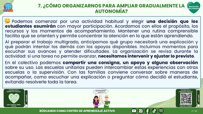 Resumen CTE del Tema 3 Educación Multigrado: AUTONOMÍA PARA APRENDER EN EL AULA ¿CÓMO ACOMPAÑAR DECISIONES, COLABORACIÓN Y RESPONSABILIDAD EN EL APRENDIZAJE? editable en PowerPoint