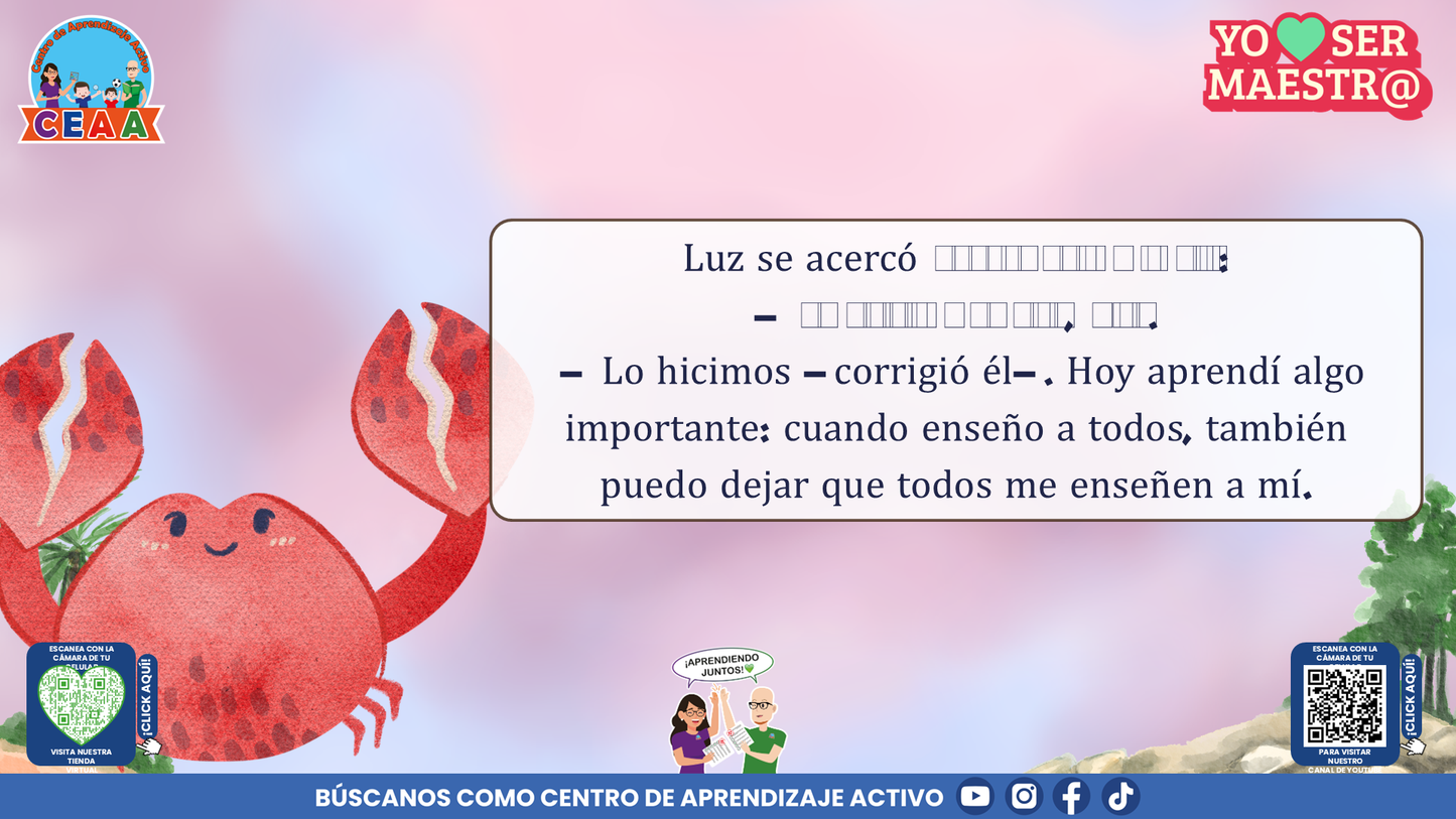 Historias para Maestros Multigrado - EL FARO DE LOS CANGREJOS ROJOS (Editable en PowerPoint)