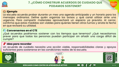 Resumen CTE del Tema 6 Educación Básica: BIENESTAR SOCIOEMOCIONAL DOCENTE ¿CÓMO CUIDARNOS Y CONSTRUIR CONDICIONES DE TRABAJO QUE NOS AYUDEN A ENSEÑAR Y CONVIVIR? editable en PowerPoint