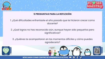 Historias para Maestros Taller Intensivo Maestros Enero 2026 - LOS PINGÜINOS Y EL CUADERNO DEL HIELO NUEVO (Editable en PowerPoint)