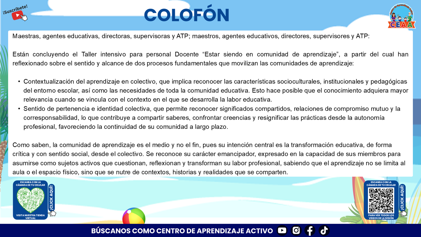 Presentación Taller Intensivo Sesión 1 Espacios 3 y 4 Julio 2026 editable en PowerPoint