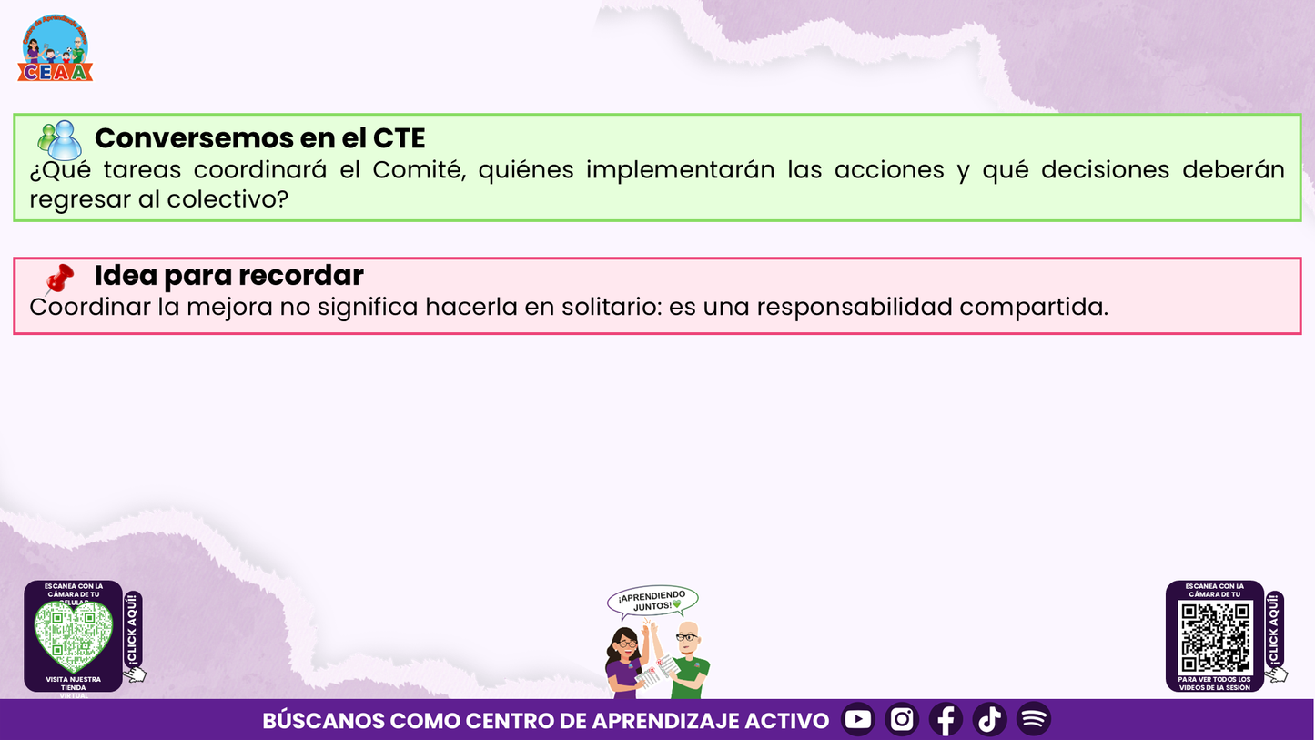 RESUMEN Y ACOMPAÑAMIENTO DOCENTE TEMA: COMITÉ DE PLANEACIÓN Y EVALUACIÓN ¿CÓMO PODEMOS INTEGRARLO EN NUESTRA ESCUELA? Editable en PowerPoint