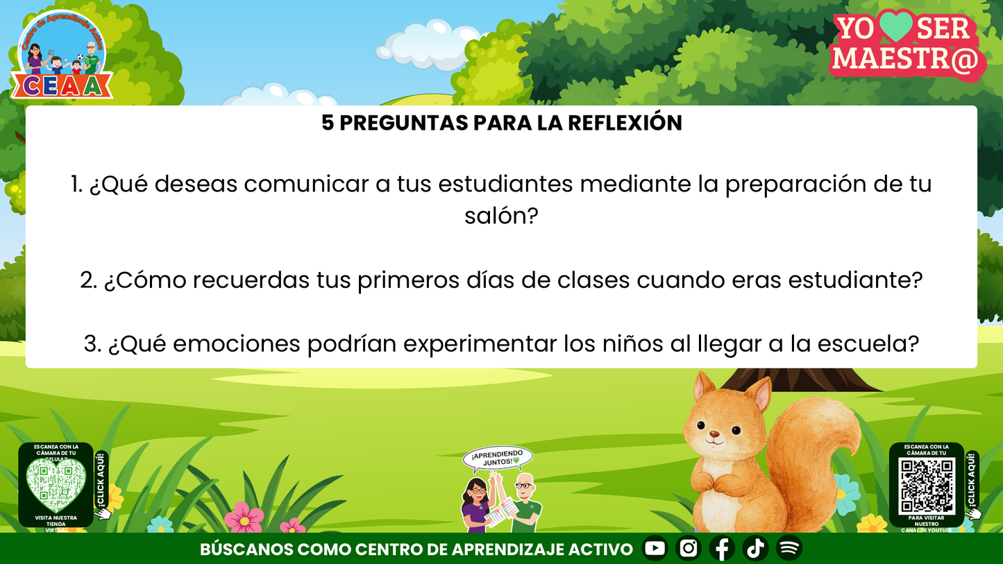 Historias para Maestros - Clara, la ardilla y la puerta del primer día Editable en PowerPoint