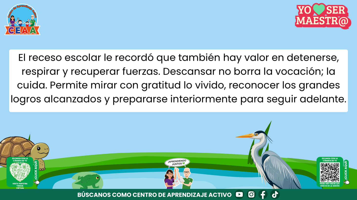 Historias para Maestros - Rita, la ranita maestra y el descanso merecido editable en PowerPoint