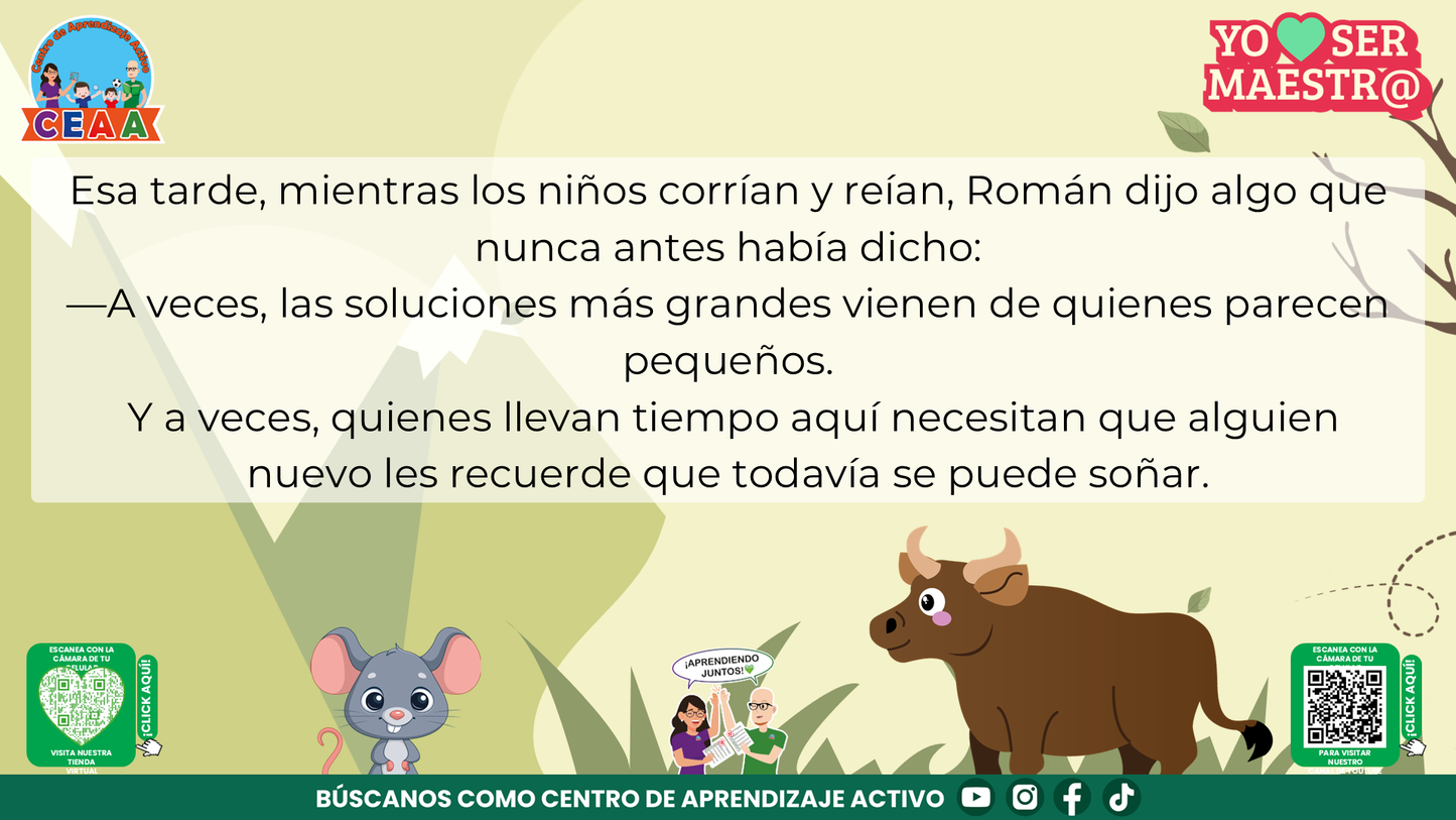 Historias para Maestros Multigrado - LA RATONCITA QUE MOVIÓ MONTAÑAS (Editable en PowerPoint)