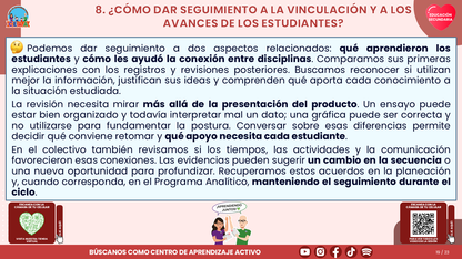 Resumen CTE del Tema 1 Educación Secundaria: VINCULACIÓN CURRICULAR EN LA FASE 6 ¿CÓMO CONECTAR LOS APRENDIZAJES Y EL TRABAJO ENTRE DOCENTES? editable en PowerPoint