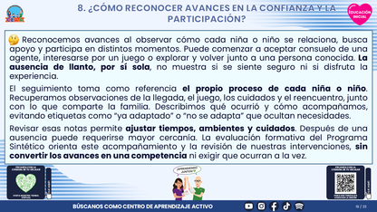 Resumen CTE del Tema 1 Educación Inicial: ADAPTACIÓN Y SEPARACIÓN ¿CÓMO ACOMPAÑAR A BEBÉS, NIÑAS, NIÑOS Y FAMILIAS CON CONFIANZA Y CUIDADO? editable en PowerPoint