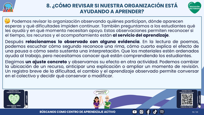 Resumen CTE del Tema 4 Educación Multigrado: ORGANIZACIÓN DEL TIEMPO Y DEL AULA ¿CÓMO CREAR CONDICIONES PARA QUE TODOS PARTICIPEN Y APRENDAN? editable en PowerPoint
