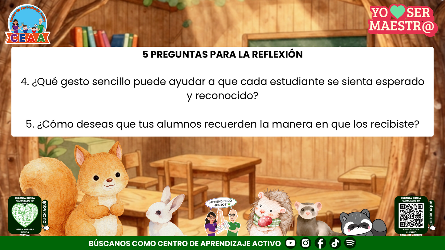 Historias para Maestros - Clara, la ardilla y la puerta del primer día Editable en PowerPoint