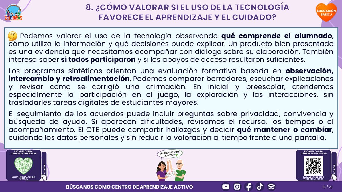Resumen CTE del Tema 4 Educación Básica: PANTALLAS, REDES SOCIALES E INTELIGENCIA ARTIFICIAL ¿CÓMO ACOMPAÑAR UN USO CRÍTICO, SEGURO Y CON SENTIDO PARA APRENDER? editable en PowerPoint