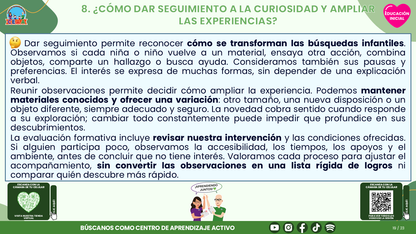 Resumen CTE del Tema 2 Educación Inicial:  EXPLORACIÓN E INVESTIGACIÓN DEL MUNDO EN EDUCACIÓN INICIAL ¿CÓMO ACOMPAÑAR LA CURIOSIDAD DESDE LAS PRIMERAS EXPERIENCIAS? editable en PowerPoint