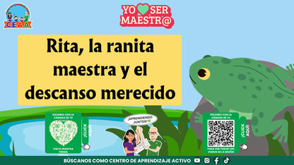 Historias para Maestros - Rita, la ranita maestra y el descanso merecido editable en PowerPoint