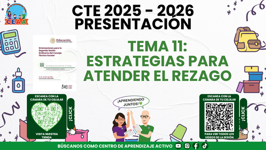 Presentación CTE Tema 11: ESTRATEGIAS PARA ATENDER EL REZAGO (Editable en PowerPoint)