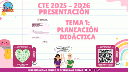 Presentación CTE Tema 1: PLANEACIÓN DIDÁCTICA (Editable en PowerPoint)