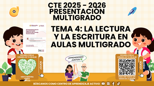 Presentación CTE Multigrado Tema 4: La Lectura y la Escritura en Aulas Multigrado (Editable en PowerPoint)