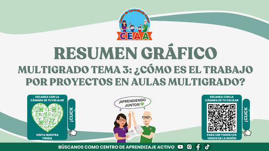 Resumen Gráfico CTE Multigrado TEMA 3: ¿CÓMO ES EL TRABAJO POR PROYECTOS EN AULAS MULTIGRADO? (Editable en PowerPoint)