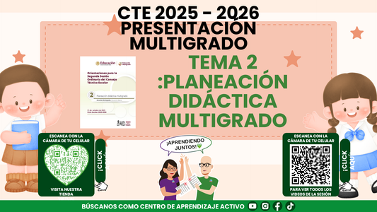 Presentación CTE Multigrado Tema 2: Planeación Didáctica Multigrado (Editable en PowerPoint)