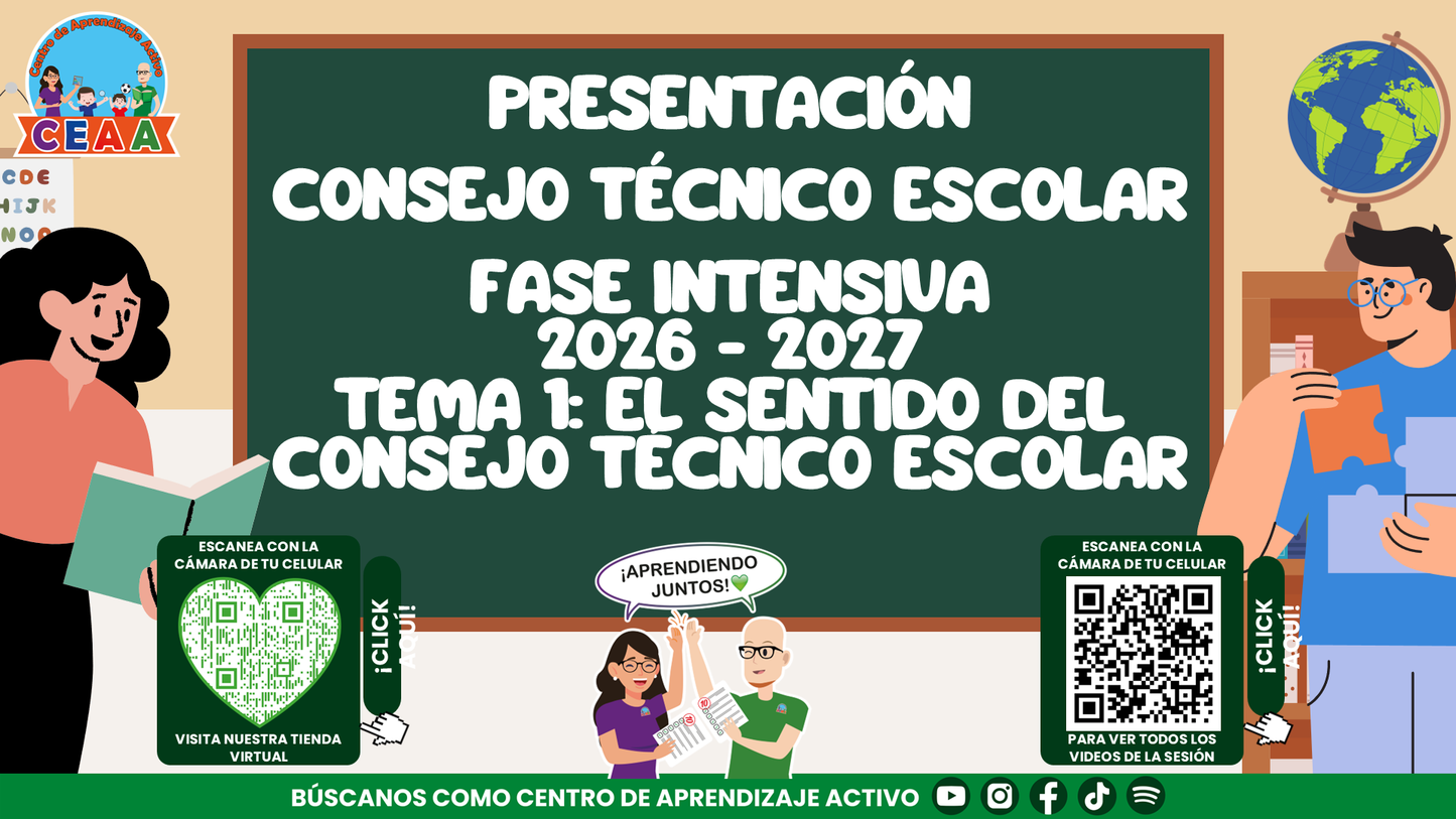 Presentación CTE Fase Intensiva Tema 1: El sentido del Consejo Técnico Escolar Editable en PowerPoint
