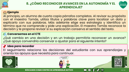 Resumen CTE del Tema 3 Educación Multigrado: AUTONOMÍA PARA APRENDER EN EL AULA ¿CÓMO ACOMPAÑAR DECISIONES, COLABORACIÓN Y RESPONSABILIDAD EN EL APRENDIZAJE? editable en PowerPoint
