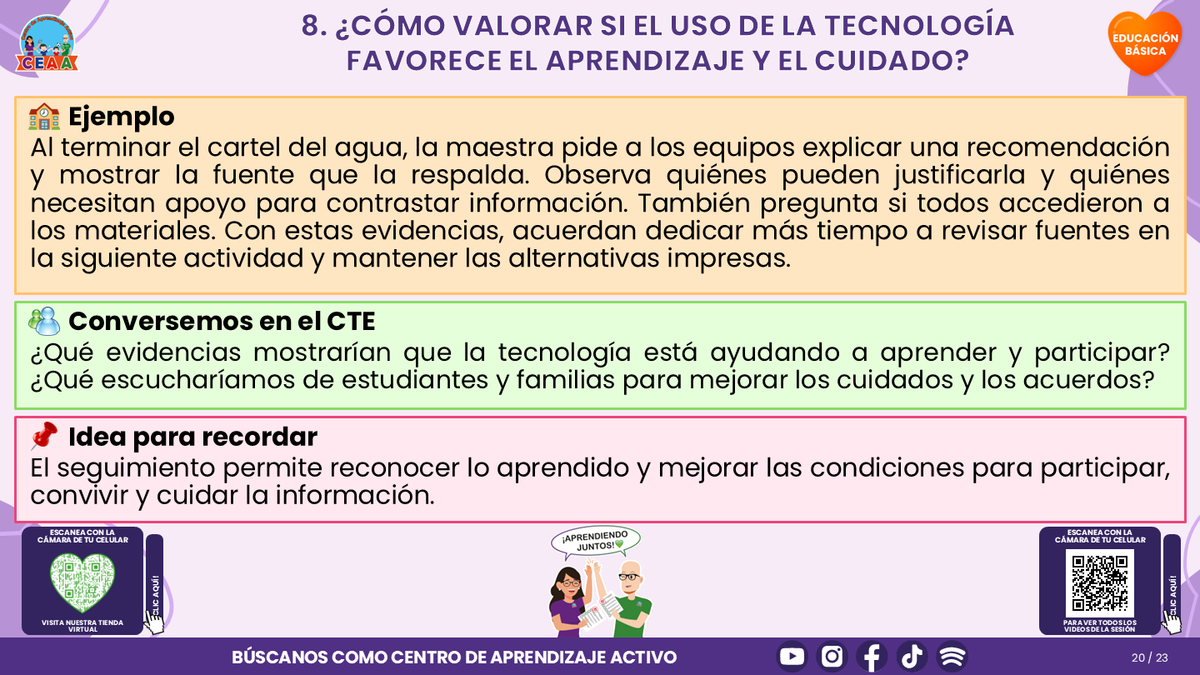 Resumen CTE del Tema 4 Educación Básica: PANTALLAS, REDES SOCIALES E INTELIGENCIA ARTIFICIAL ¿CÓMO ACOMPAÑAR UN USO CRÍTICO, SEGURO Y CON SENTIDO PARA APRENDER? editable en PowerPoint