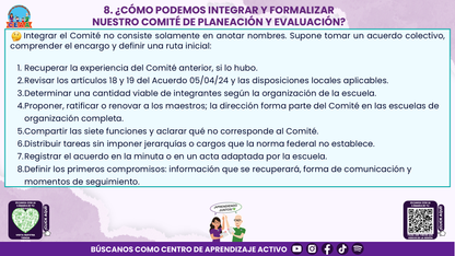 Resumen: CONSEJO CONSEJO TÉCNICO ESCOLAR FASE INTENSIVA CICLO ESCOLAR 2026-2027 - NCOMITÉ DE PLANEACIÓN Y EVALUACIÓN: ¿CÓMO PODEMOS INTEGRARLO EN NUESTRA ESCUELA? Editable en PowerPoint
