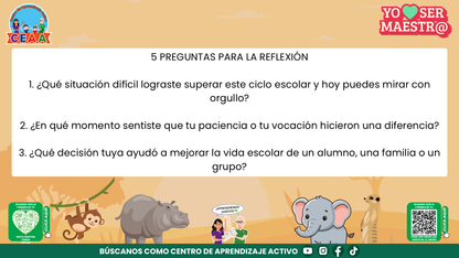 Historias para Maestros - MARTA, LA ELEFANTA MAESTRA Y SU ÁLBUM DEL ÚLTIMO DÍA editable en PowerPoint