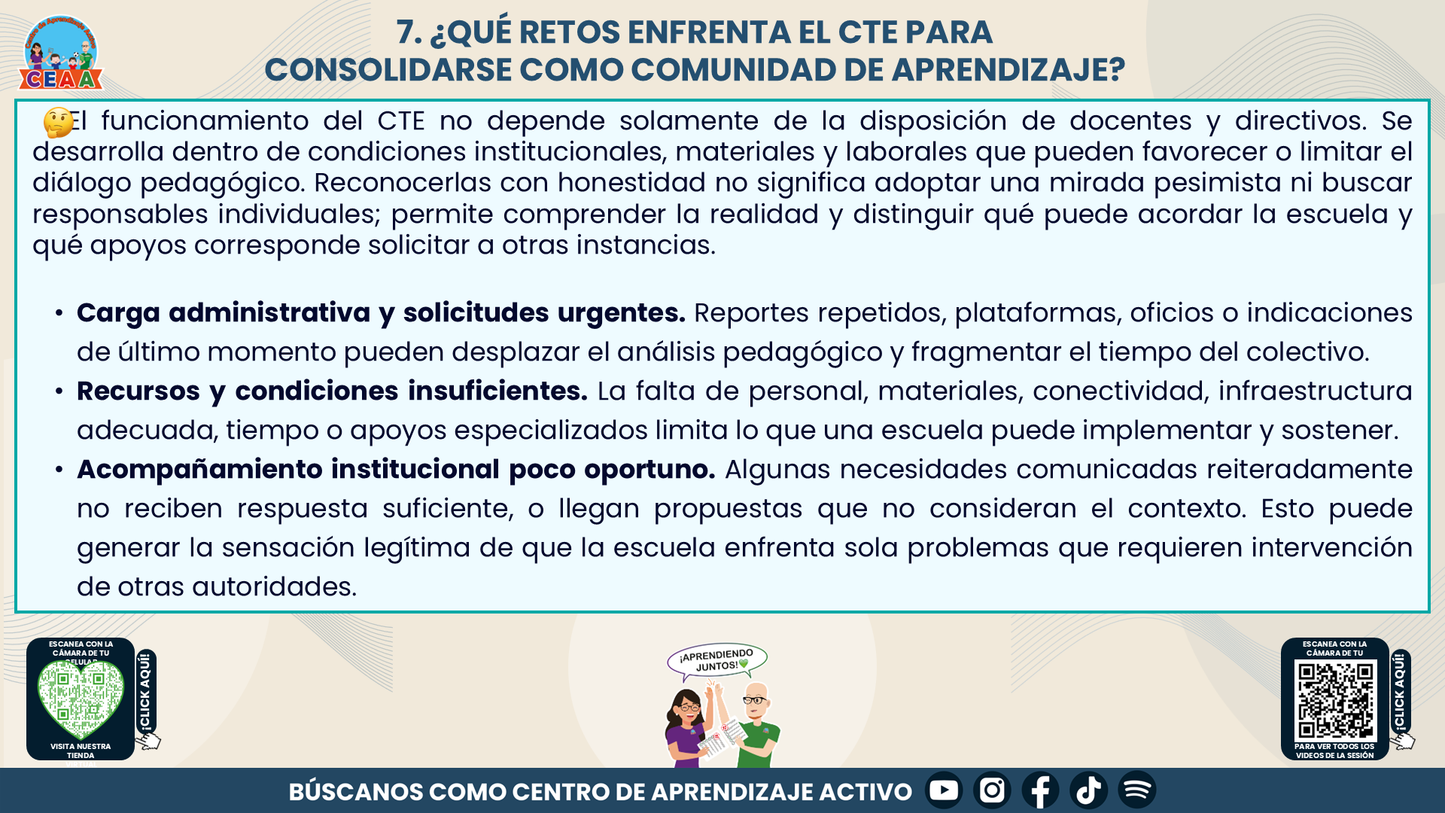 RESUMEN Y ACOMPAÑAMIENTO DOCENTE TEMA: EL CTE COMO COMUNIDAD DE APRENDIZAJE UNA RUTA PARA DIALOGAR, APRENDER Y TOMAR DECISIONES EN COLECTIVO Editable en PowerPoint