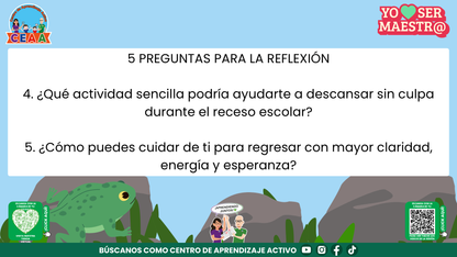 Historias para Maestros - Rita, la ranita maestra y el descanso merecido editable en PowerPoint