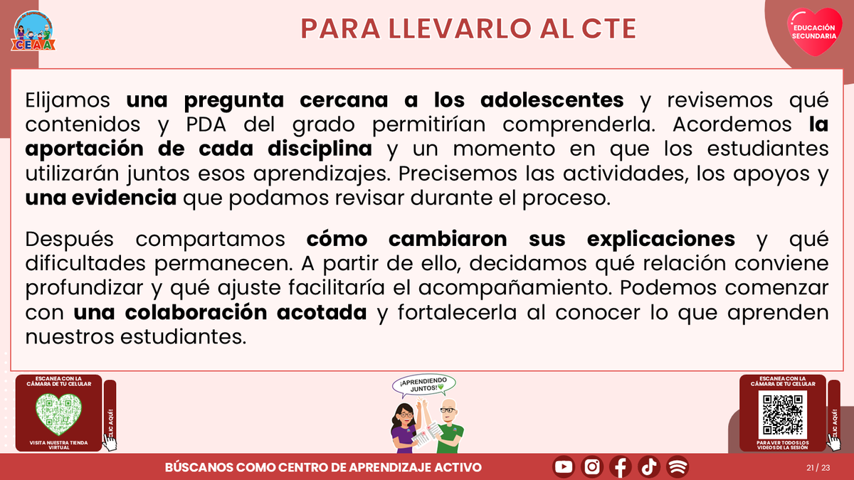 Resumen CTE del Tema 1 Educación Secundaria: VINCULACIÓN CURRICULAR EN LA FASE 6 ¿CÓMO CONECTAR LOS APRENDIZAJES Y EL TRABAJO ENTRE DOCENTES? editable en PowerPoint