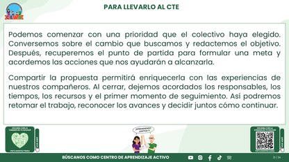 Resumen CTE Sesión 1 Tema: ¿CÓMO REDACTAR OBJETIVOS, METAS Y ACCIONES PARA NUESTRO PROGRAMA DE MEJORA CONTINUA? editable en PowerPoint