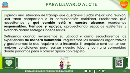 Resumen CTE del Tema 6 Educación Básica: BIENESTAR SOCIOEMOCIONAL DOCENTE ¿CÓMO CUIDARNOS Y CONSTRUIR CONDICIONES DE TRABAJO QUE NOS AYUDEN A ENSEÑAR Y CONVIVIR? editable en PowerPoint