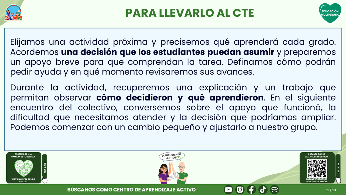 Resumen CTE del Tema 3 Educación Multigrado: AUTONOMÍA PARA APRENDER EN EL AULA ¿CÓMO ACOMPAÑAR DECISIONES, COLABORACIÓN Y RESPONSABILIDAD EN EL APRENDIZAJE? editable en PowerPoint