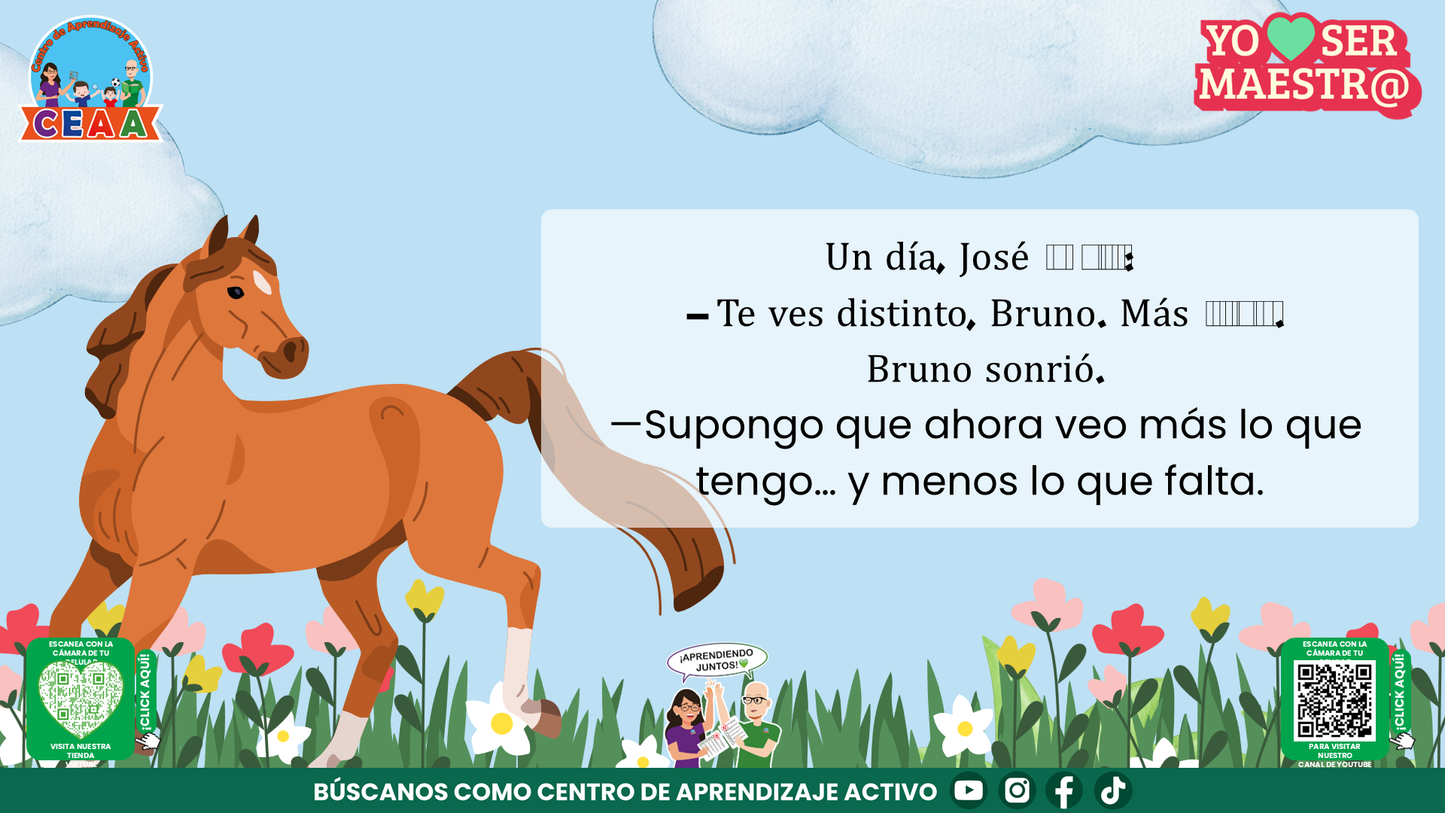 Historias para Maestros Taller Intensivo Maestros Enero 2026 - EL CABALLO QUE APRENDIÓ A MIRAR EL AMANECER (Editable en PowerPoint)