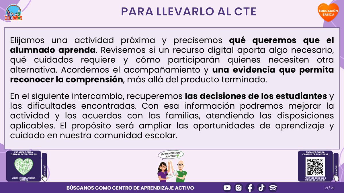 Resumen CTE del Tema 4 Educación Básica: PANTALLAS, REDES SOCIALES E INTELIGENCIA ARTIFICIAL ¿CÓMO ACOMPAÑAR UN USO CRÍTICO, SEGURO Y CON SENTIDO PARA APRENDER? editable en PowerPoint