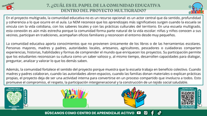 Resumen Gráfico CTE Multigrado TEMA 3: ¿CÓMO ES EL TRABAJO POR PROYECTOS EN AULAS MULTIGRADO? (Editable en PowerPoint)