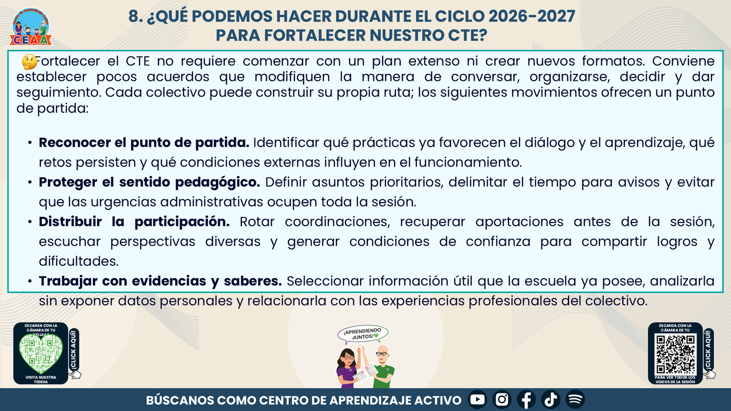 Resumen: CONSEJO CONSEJO TÉCNICO ESCOLAR FASE INTENSIVA CICLO ESCOLAR 2026-2027 - EL CTE COMO COMUNIDAD DE APRENDIZAJE: UNA RUTA PARA DIALOGAR, APRENDER Y TOMAR DECISIONES EN COLECTIVO Editable en PowerPoint
