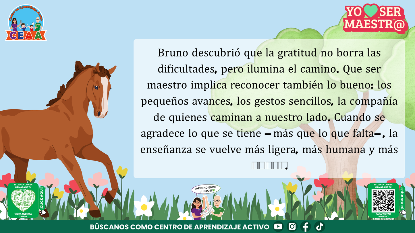 Historias para Maestros Taller Intensivo Maestros Enero 2026 - EL CABALLO QUE APRENDIÓ A MIRAR EL AMANECER (Editable en PowerPoint)