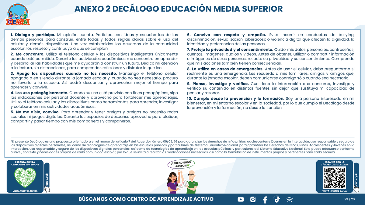 Resumen CTE Sesión 1 Tema: NUEVO ACUERDO 09/09/26 SOBRE EL USO RESPONSABLE Y SEGURO DE DISPOSITIVOS DIGITALES PERSONALES Y TECNOLOGÍAS DE APRENDIZAJE ¿QUÉ NOS CORRESPONDE HACER COMO ESCUELA? editable en PowerPoint