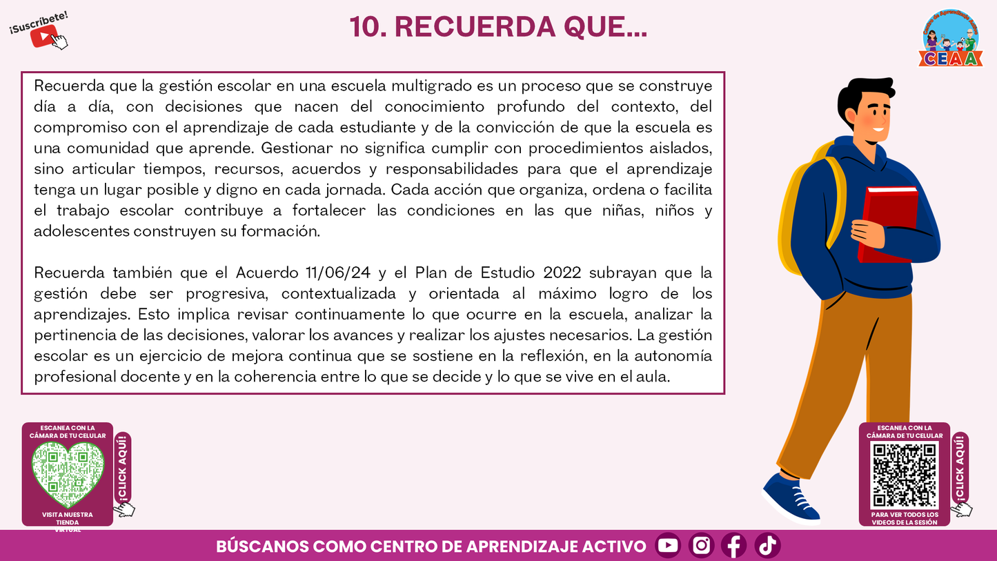 Resumen Gráfico CTE Multigrado TEMA 5: ¿QUÉ ES Y CÓMO SE LOGRA LA GESTIÓN ESCOLAR EN LAS ESCUELAS MULTIGRADO? (Editable en PowerPoint)