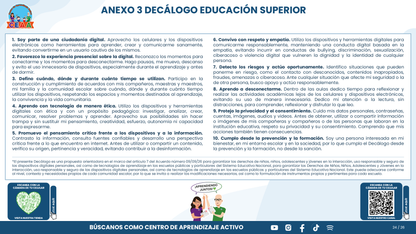 Resumen CTE Sesión 1 Tema: NUEVO ACUERDO 09/09/26 SOBRE EL USO RESPONSABLE Y SEGURO DE DISPOSITIVOS DIGITALES PERSONALES Y TECNOLOGÍAS DE APRENDIZAJE ¿QUÉ NOS CORRESPONDE HACER COMO ESCUELA? editable en PowerPoint