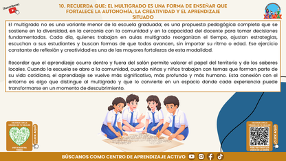 Resumen Gráfico CTE Multigrado TEMA 1: PEDAGOGÍA MULTIGRADO: DIVERSIDAD, COLABORACIÓN Y PROYECTOS CON SENTIDO (Editable en PowerPoint)