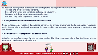 RESUMEN Y ACOMPAÑAMIENTO DOCENTE TEMA: PROGRAMA ANALÍTICO Y PROGRAMA DE MEJORA CONTINUA ¿EN QUÉ SE PARECEN Y EN QUÉ SON DIFERENTES? Editable en PowerPoint